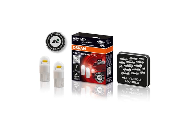 OSRAM NIGHT BREAKER LED W5W - Universelles Standlicht/Positionslicht/Innenraumlicht