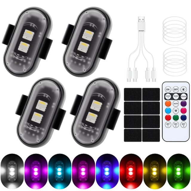KAOLALI 4 Stück Kabellose LED Lichter Autos 🚗💡