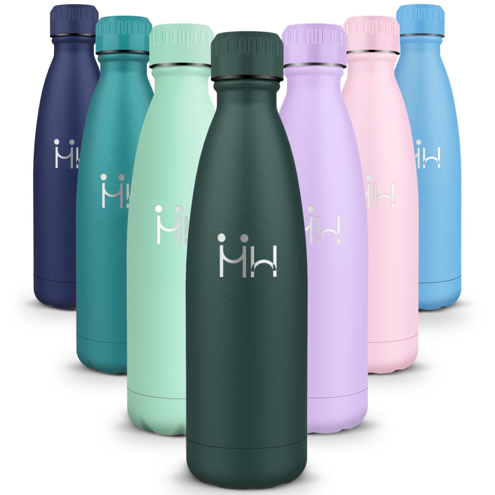 HoneyHolly Trinkflasche Edelstahl - 750ml - Thermosflasche, BPA-Frei, Trinkflasche Sport - Auslaufsicher Wasserflasche,Trinkflasche Kohlensäure Geeignet, Thermoskanne für Fitness, Gym, Fahrrad Armeegrün