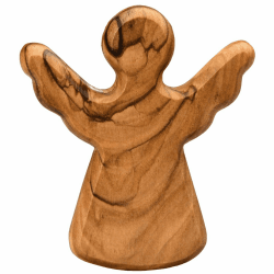Kassis Geschenkartikel Olivenholz-Schutzengel - Handgefertigte Engel-Figur aus Bethlehem Angebot bei HelloDeals