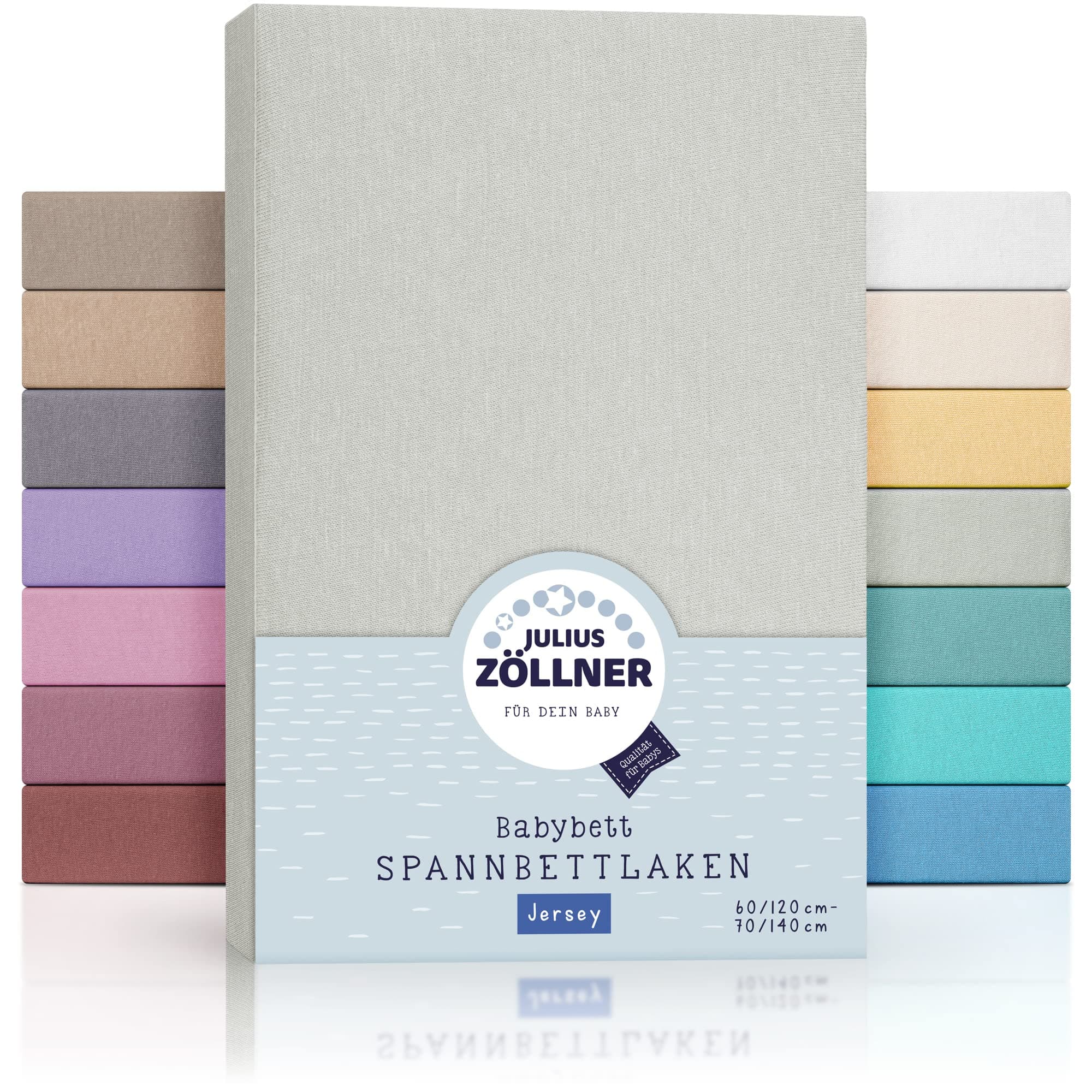 Julius Zöllner Jersey Spannbettlaken für Baby- & Kinderbett 😍 100% Jersey-Baumwolle