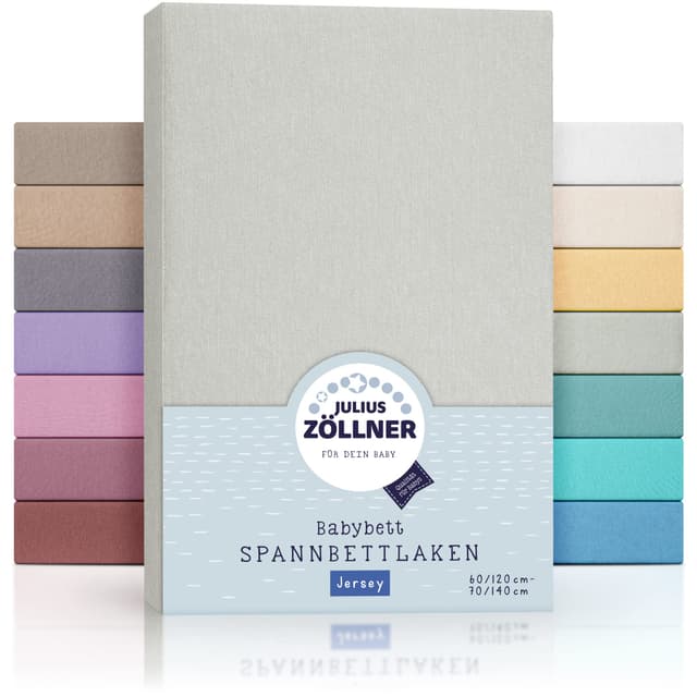 Julius Zöllner Jersey Spannbettlaken für Baby- & Kinderbett 😍 100% Jersey-Baumwolle