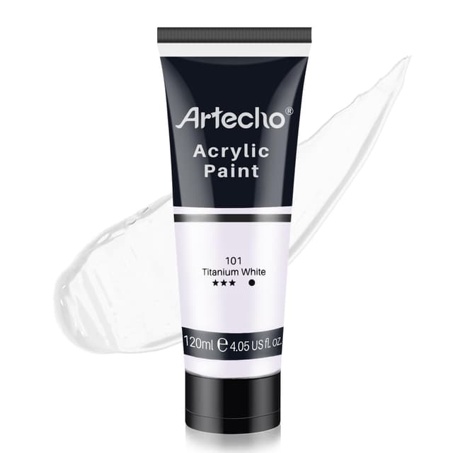 Artecho Acrylfarbe Titanweiß 120 ml 🎨✨