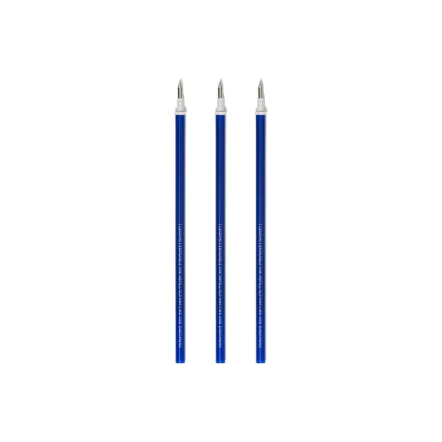 Legami - Gelschreibermine radierbar, Set 3 Stück, Höhe 13 cm, Blaue Thermosensible Tinte 0,7 mm