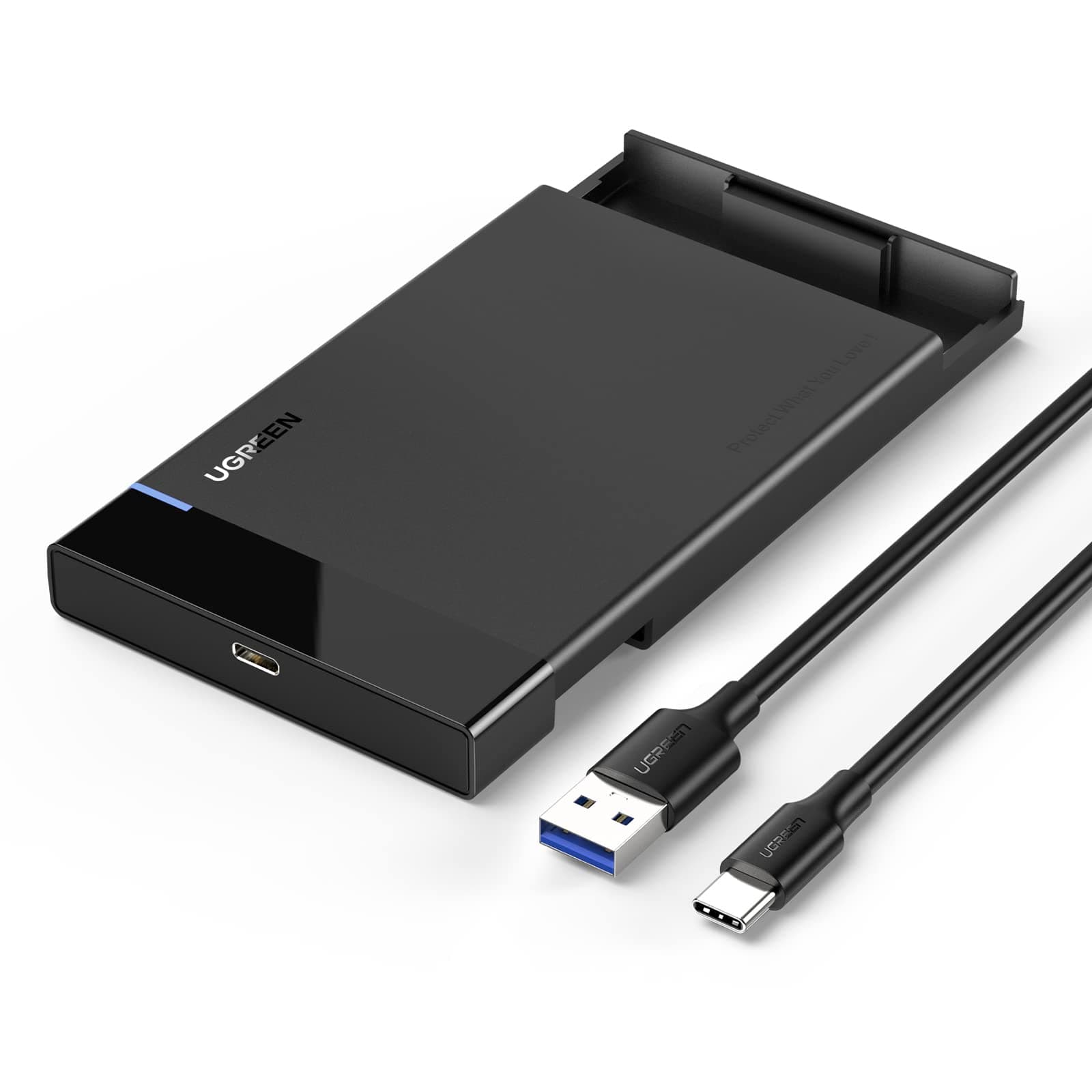 UGREEN Festplattengehäuse 2,5 Zoll USB C 3.2 Gen 2 auf SATA III bis zu 6 Gbps
