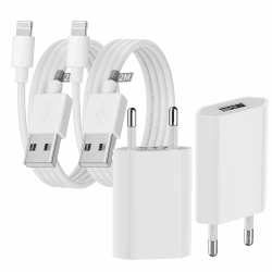 🔌 [MFi Certified] USB Ladegerät & 2er Pack iPhone Ladekabel 📱 Angebot bei HelloDeals