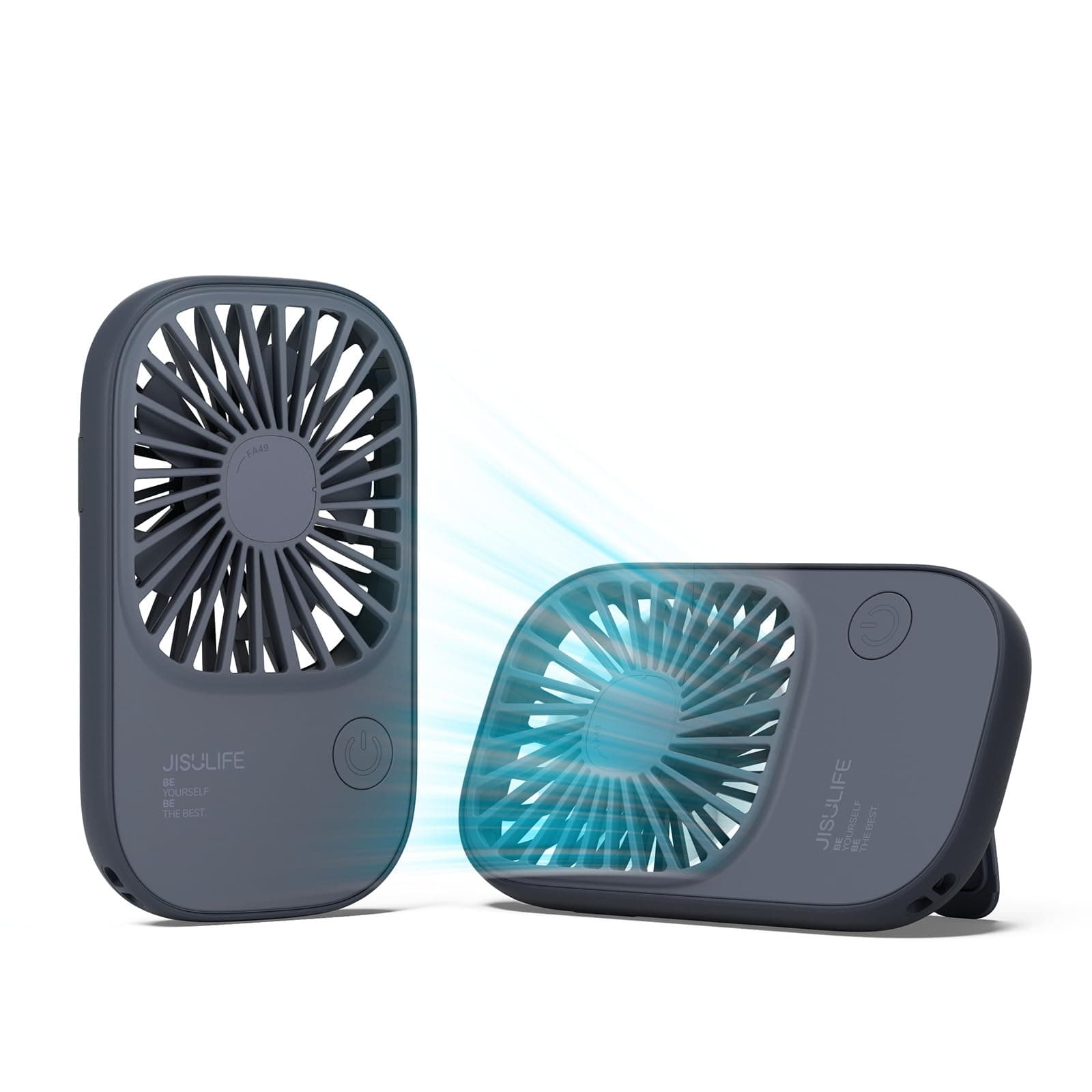 JISULIFE Handventilator Mini Ventilator mit Halterung
