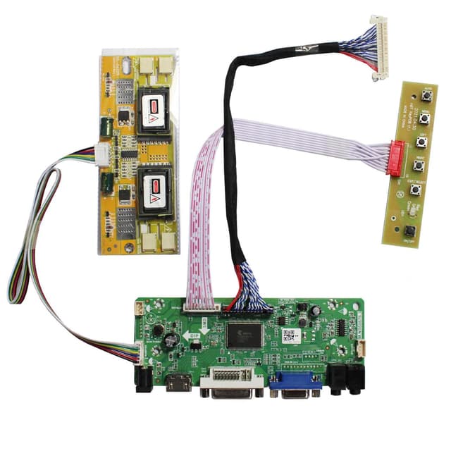 VSDISPLAY VGA DVI LVDs Controller Karte 🖥️ für 20.1' 22 Zoll 1680x1050 30Pin M201EW02 M220EW01 4CCFL LCD Panel 🌟