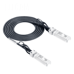 Elfcam - 10G SFP+ auf SFP+ DAC kompatibel 10G DAC SFP+ zu SFP+ kompatibles Kupfer passiv 30AWG Twinax Kabel (2 M)