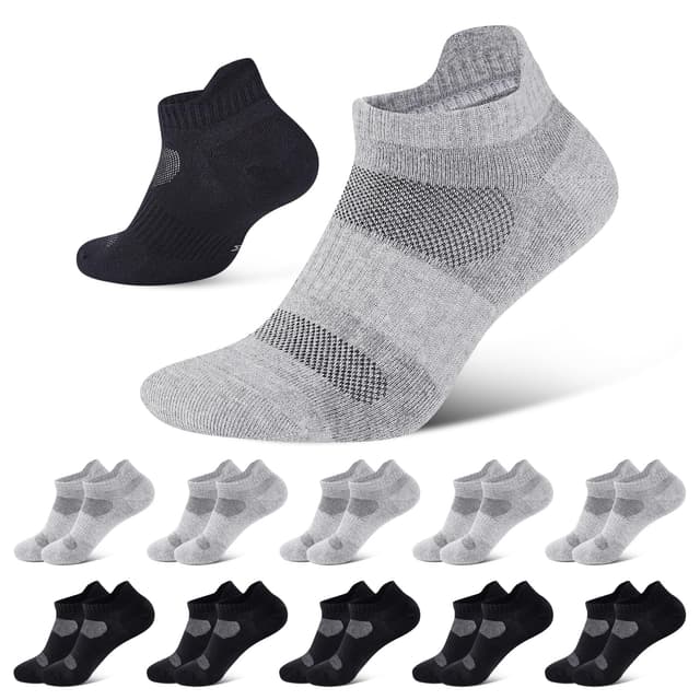 Niorasen Sneaker Socken Herren Damen - 10 Paar Baumwolle Sportsocken 😎🧦