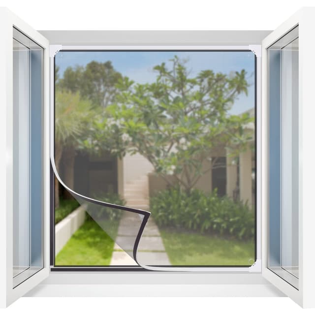 Fliegengitter Fenster Magnet - Insektenschutz für Fenster mit Glasfasernetz 🪲✨