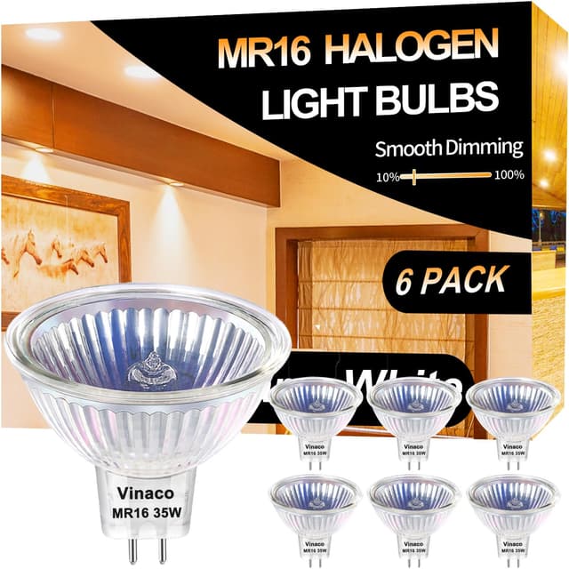 Angebot: MR16 GU5.3 Halogen Leuchtmittel, 6er-Pack 🌟
