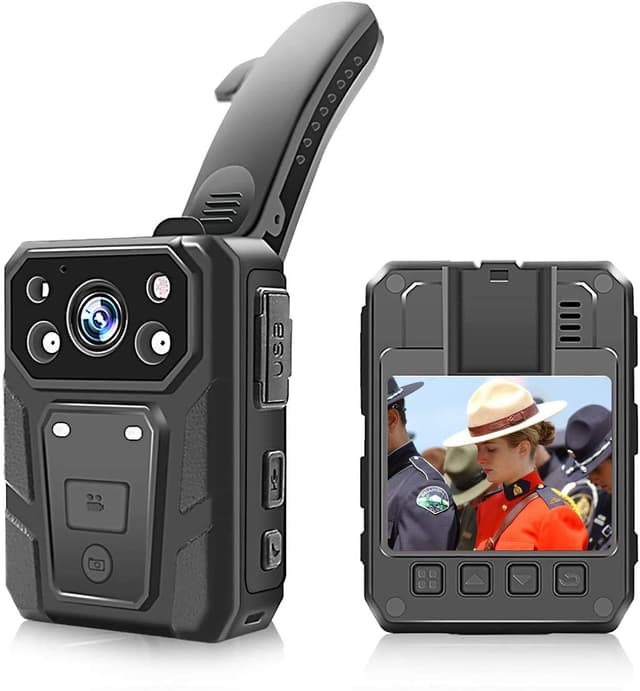 CAMMHD H10-64G 1296P HD Body Cam 📹 Tragbare Audio und Video 🎥 3200mAh 15 Stunden Infrarot Nachtsicht