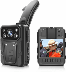 CAMMHD H10-64G 1296P HD Body Cam 📹 Tragbare Audio und Video 🎥 3200mAh 15 Stunden Infrarot Nachtsicht Angebot bei HelloDeals