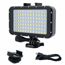 🌊📸 Suptig Videolicht | Wasserdichte Tauchlampe mit 84 LEDs - Kompatibel mit Gopro und Spiegelreflexkameras Angebot bei HelloDeals
