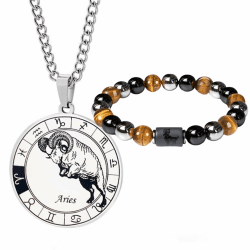 Caimeytie Herren Sternzeichen Halskette und Armband Set 🌟