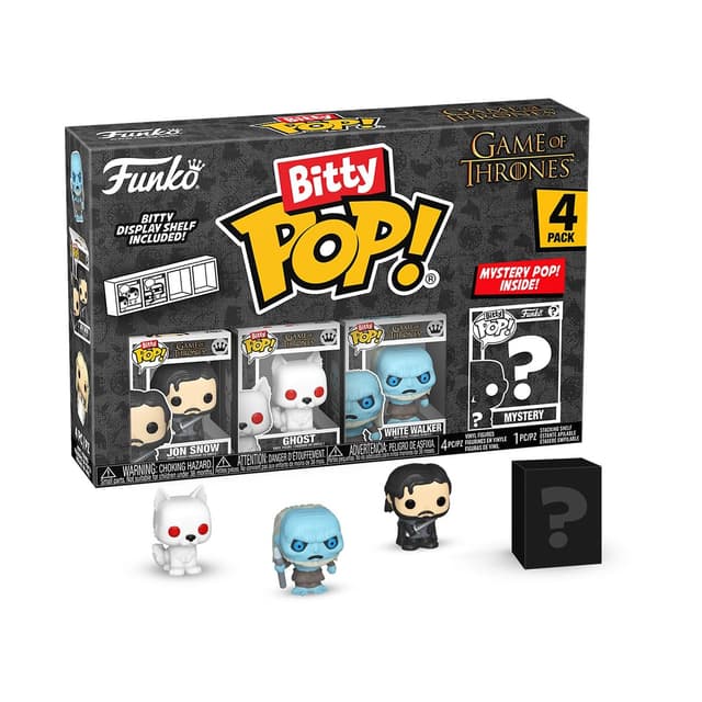 Funko Bitty Pop! GoT - Jon Snow 4pk und Überraschungs-Mini-Figur - Game of Thrones Sammlerstück