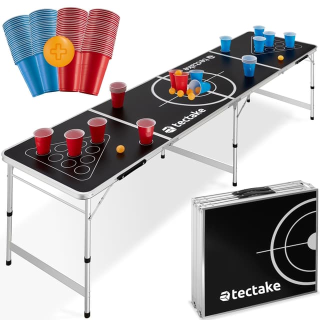 🍻🏓 Tectake® Bierpong Tisch - Beer Pong Brew Battle 🏓🍻