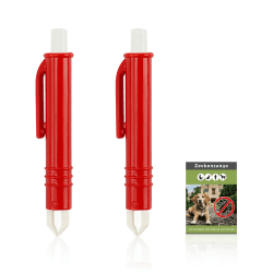 Nepfaivy Zeckenzange für Hunde Katze Mensch - 2er Set 🐞🐞 Zeckenpinzetten für Kinder und Haustier Angebot bei HelloDeals