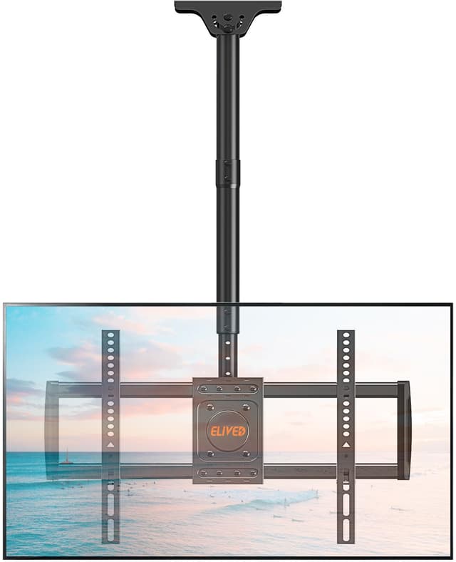 📺🔝 ELIVED TV Deckenhalterung für 37-75 Zoll Fernseher - Höhenverstellbar & Flexibel! 🌟