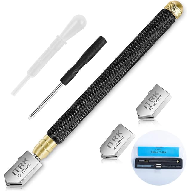 🔪🪓 Glaschneider 2mm-20mm | Premium Carbide Glasschneider | Verbessertes Glasschneide-Werkzeug