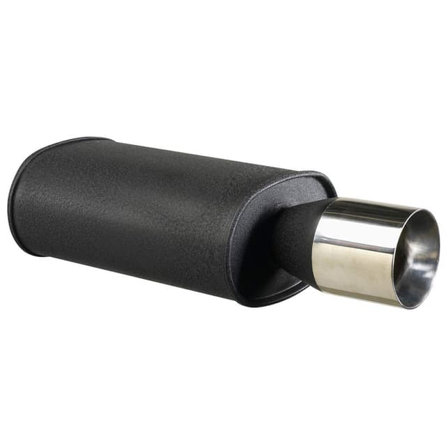 🚗 AUTO-STYLE Stahl Sportauspuff universal - 1x102mm Rund - 63,5mm Anschluß