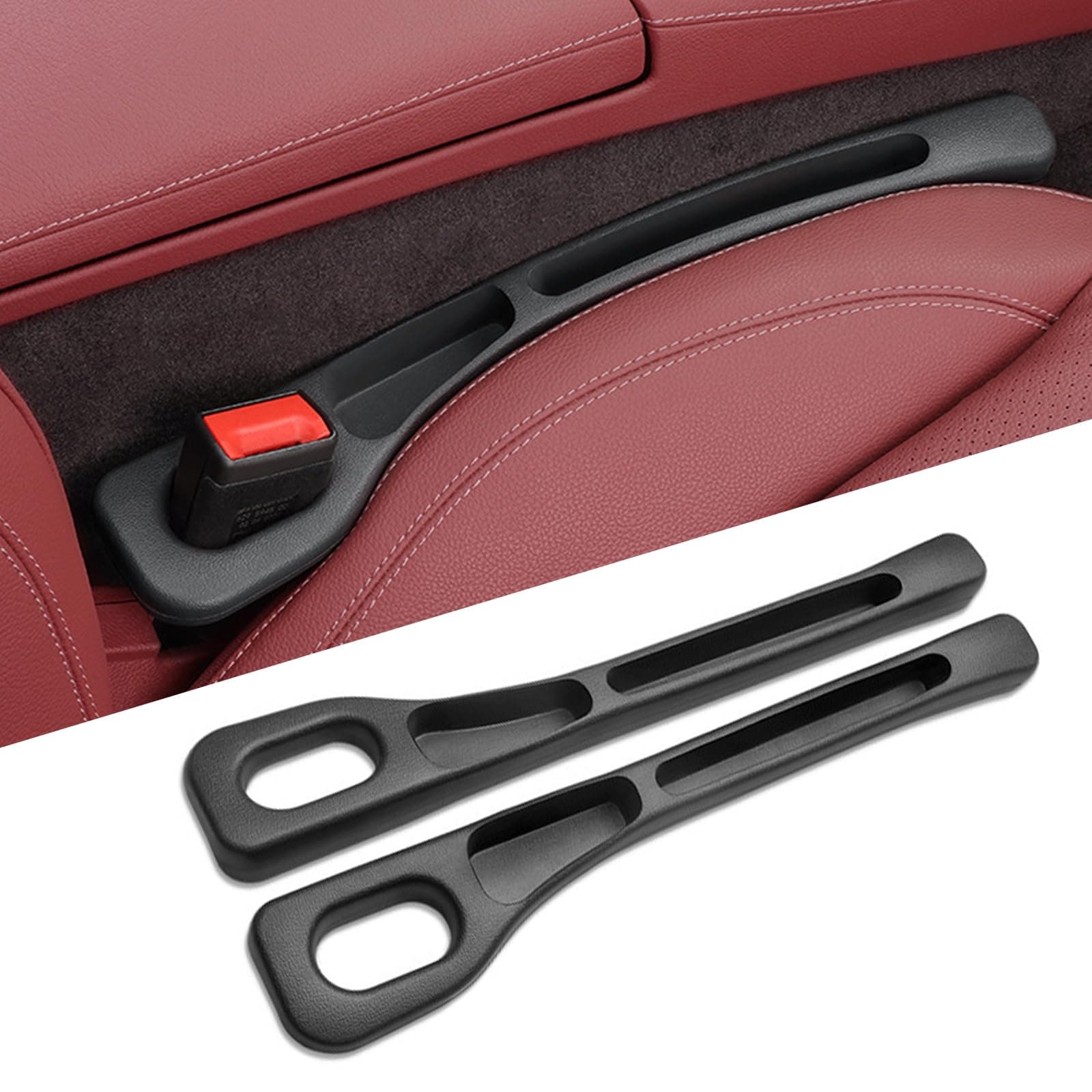 🚗 Hurifeng Autositz Lückenfüller 2er Set - Spaltfüller aus Stoff für Fahrer und Beifahrerseite 🚗