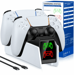 🎮 HELLCOOL PS5 Controller Ladestation - Schnellladen/LED Anzeige - PS5 Zubehör