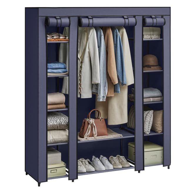 👗 SONGMICS Kleiderschrank Marineblau LSF003I02 - Geräumig und stabil!