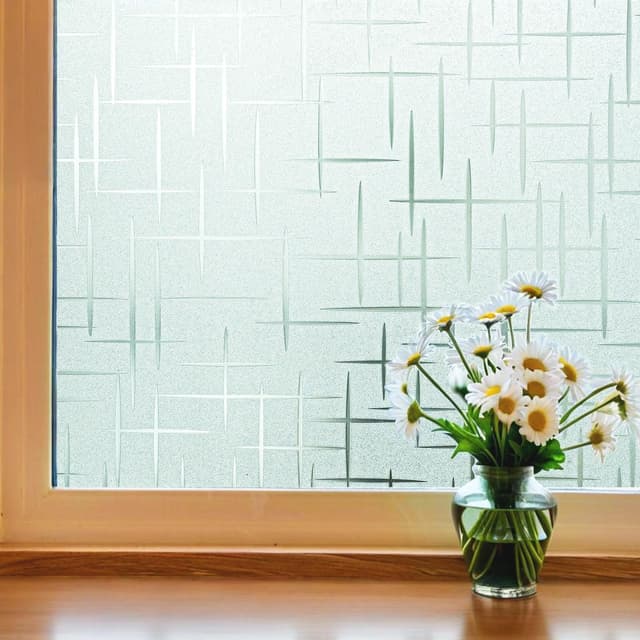 🌟 Linarun Fensterfolie Statisch Haftend Sichtschutzfolie Selbstklebend 60x200cm 🪐