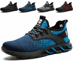 🔥 Super Deal! SUADEX Sicherheitsschuhe Stahlkappenschuhe 40 EU Blau