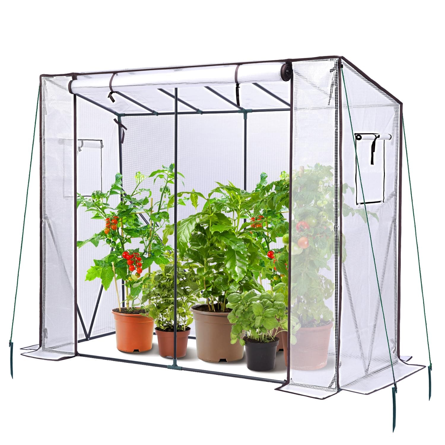 Ohuhu Tomaten Gewächshaus Foliengewächshaus mit PE-Abdeckung 🍅🌿