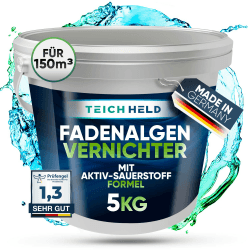 🌿🐟 TeichHeld Fadenalgenvernichter teich 5kg - 360° Schutz für Fische 🐠