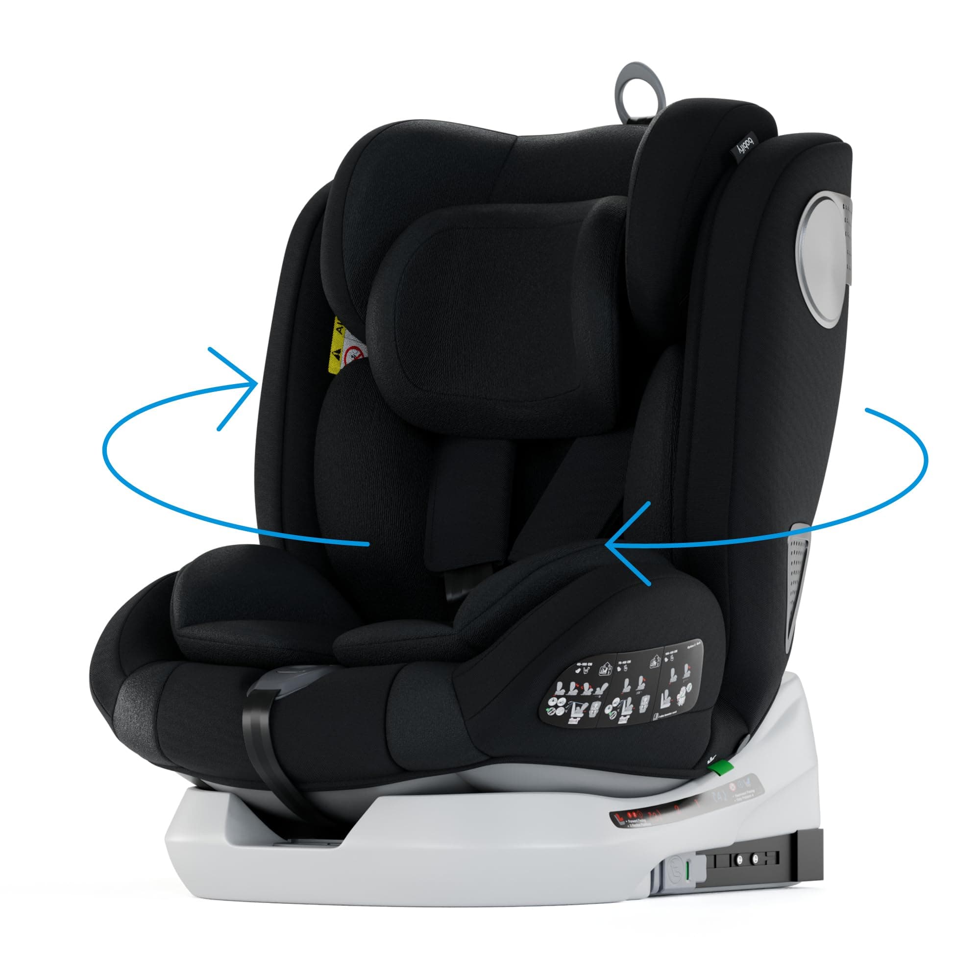 Babify Onboard Autositz Isofix für Babys und Kinder 360° drehbar 🚼🛡️