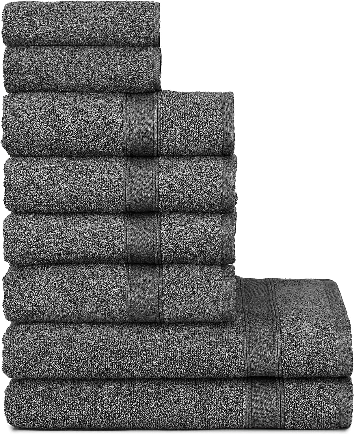 Angebot: nottoc Handtücher Set Grau 8-TLG 🛁🌿