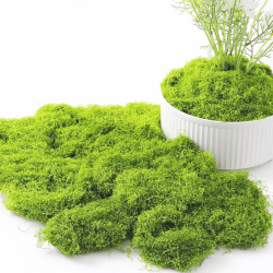 🌿 Lxoraziy 150g Deko Moos zum Basteln - Nylon Künstliches Moos Deko