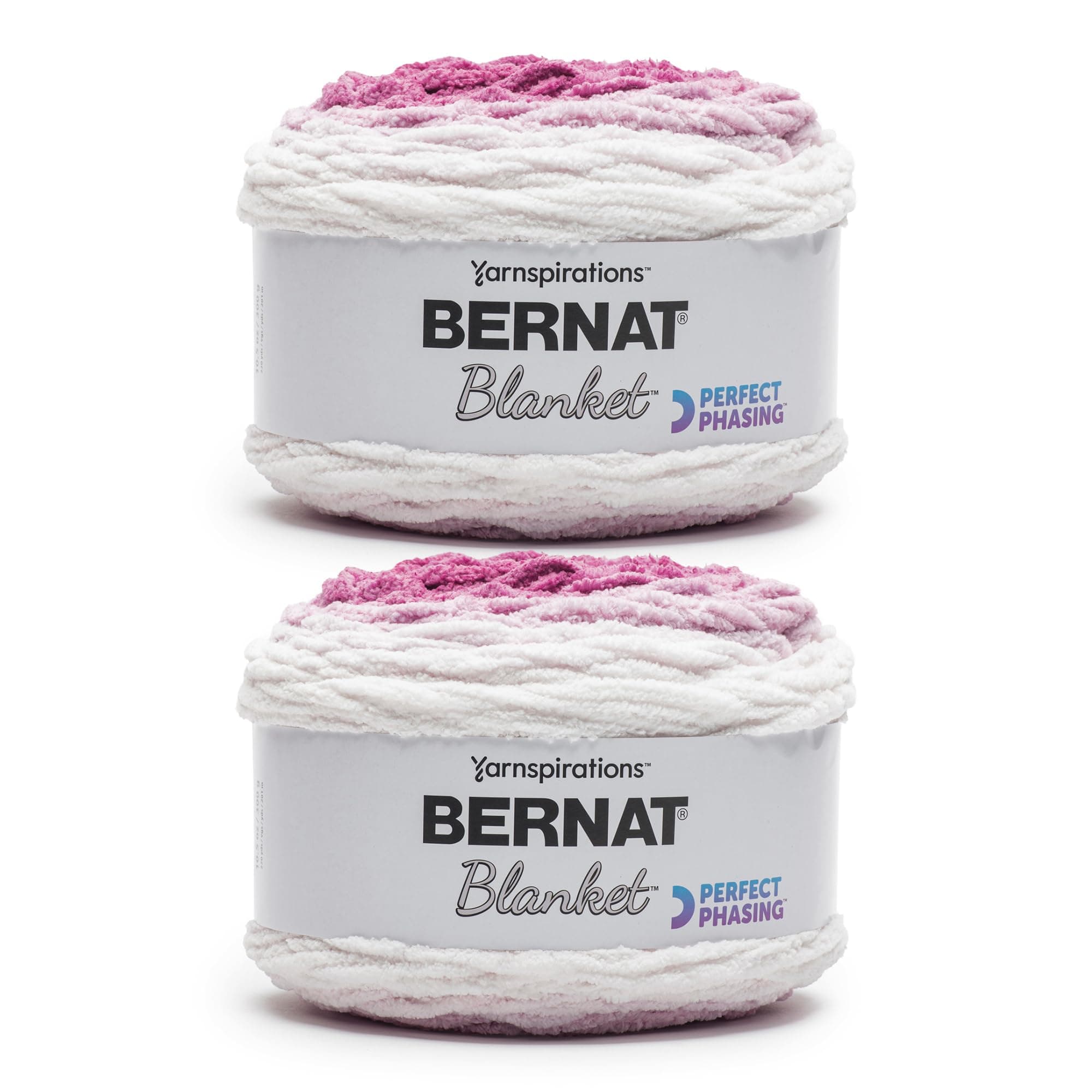 Bernat Blanket Perfect Phasing Fuchsia Kuchengarn – 2 Packungen mit 299,37 g 🧶