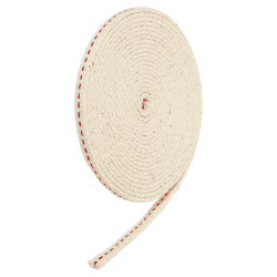 🕯️🔥 Sourcing Map Baumwolle Öllampe Docht Kerzendochte 6mm Flache 3 Meter Rot Masche