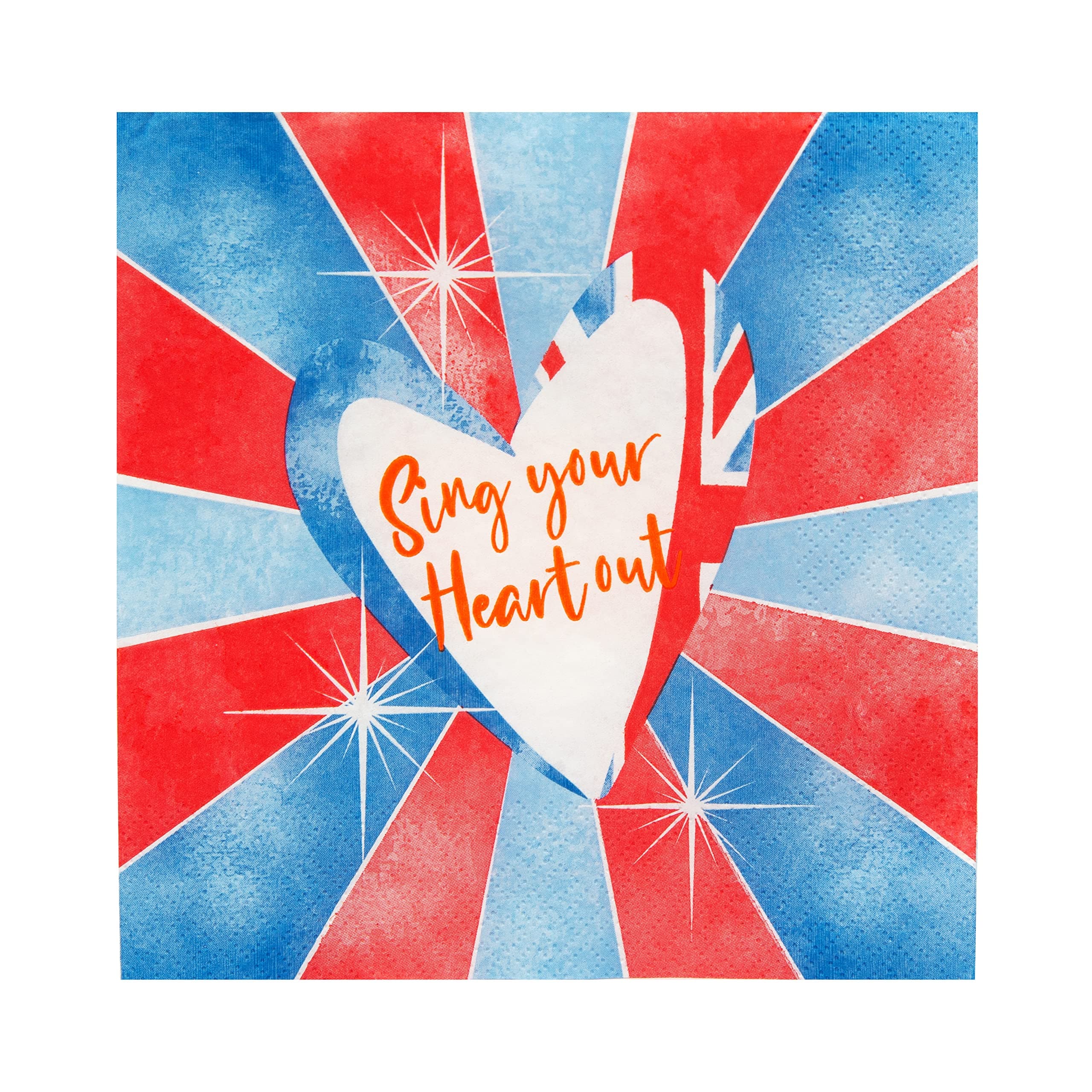 🎤🎉 Talking Tables Eurovision Song Contest Partybrille aus Papier Eurovservietten - Partydeko 2023
