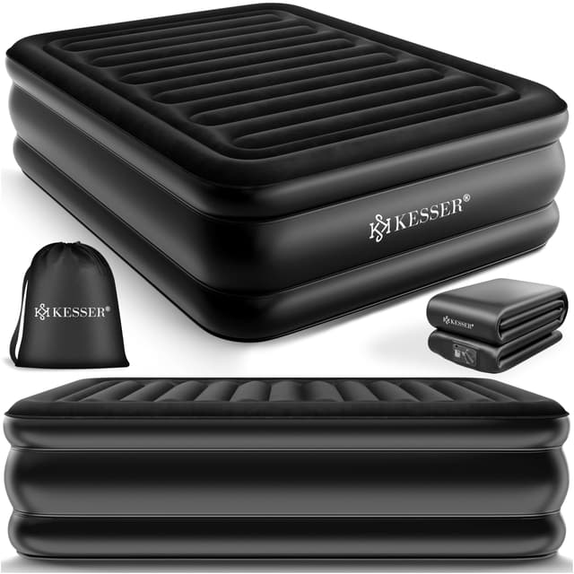 🌟 KESSER® Aufblasbare Matratze Luftbett Selbstaufblasend Gästebett 🌟