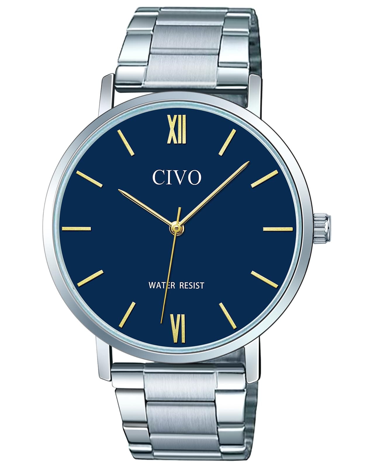 CIVO Herren Edelstahl Armbanduhr ⌚ Minimalismus Analog Quarz