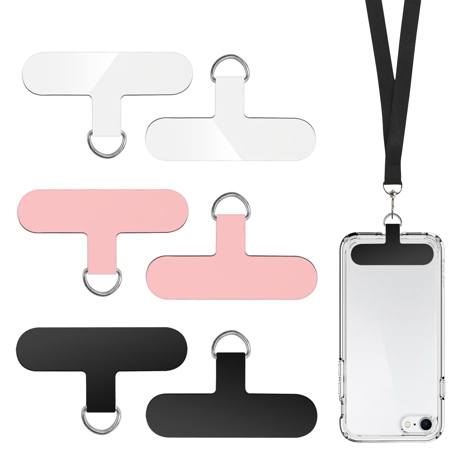 BUOKSLLY 6 Stück Mobile Phone Lanyard Patch Pad ohne Klebstoff 📱