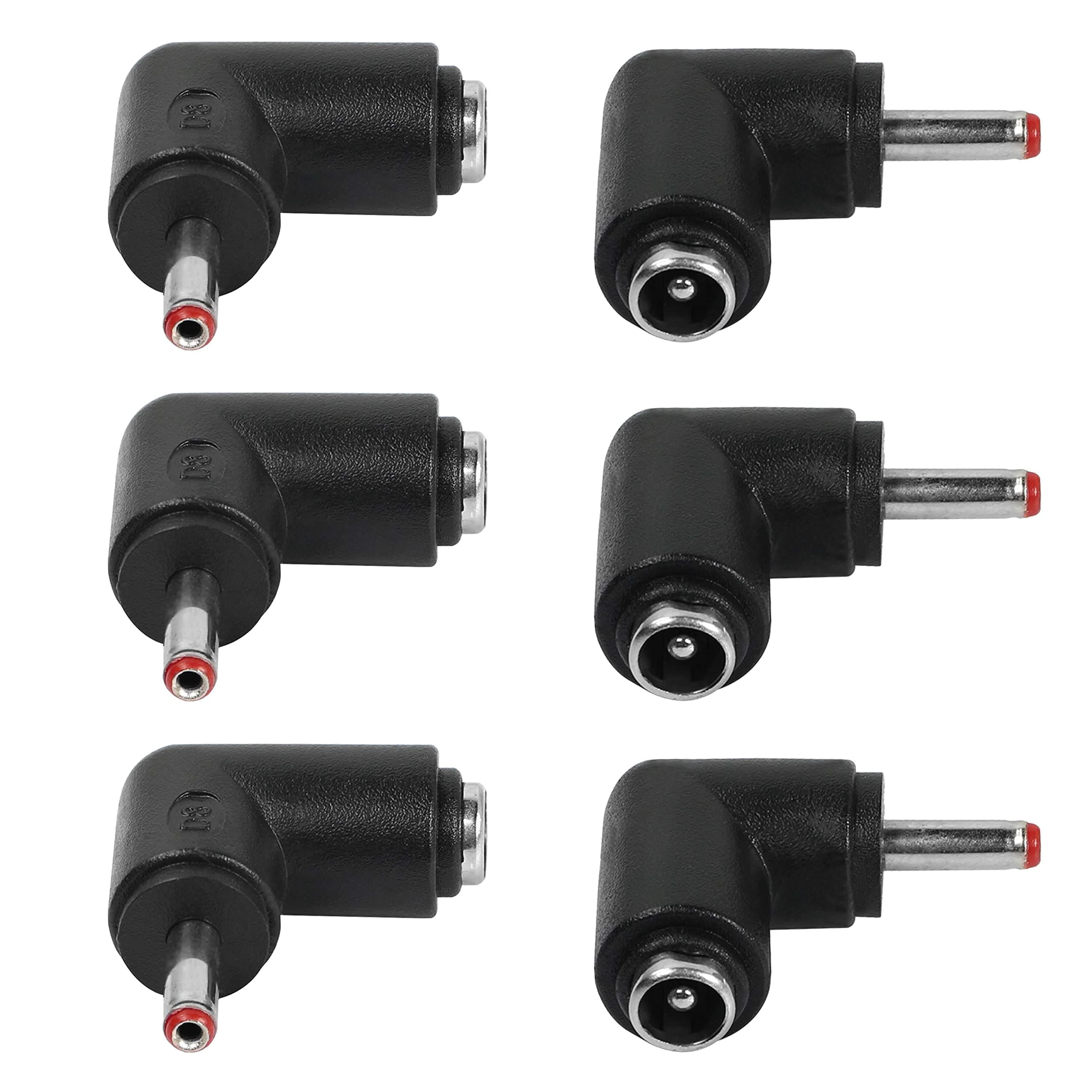 MEIRIYFA Gleichstrom-Stecker-Adapter, 90-Grad-Winkel, 3,5 mm x 1,35 mm Stecker auf 5,5 mm x 2,1 mm Buchse 😎🔌