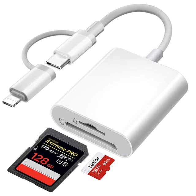 📱[Apple MFi Certified] SD Kartenleser für iPhone & USB-C-Geräte 🌟 Blitzangebot! 🌟