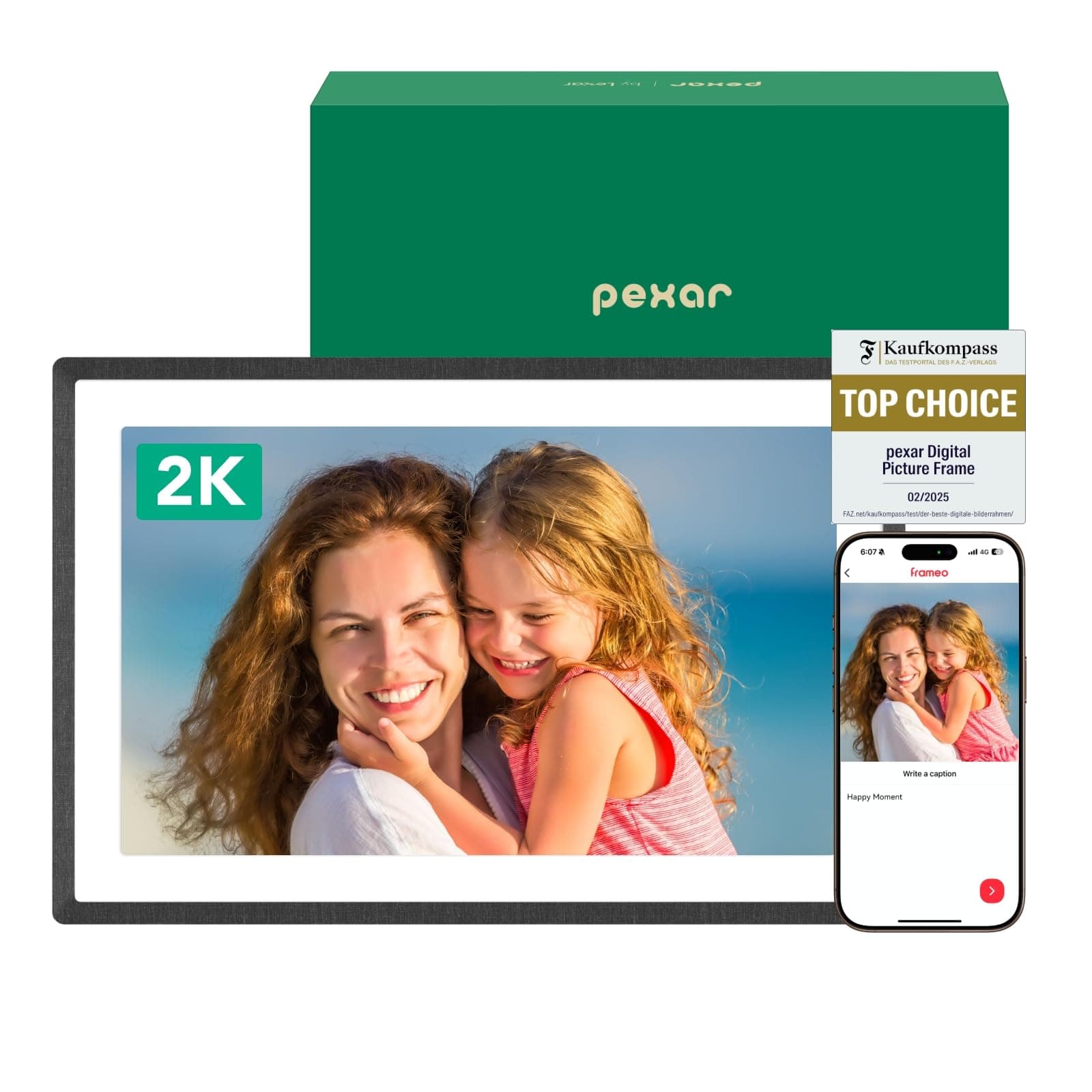 🎁 Pexar by Lexar 2K Digitaler Bilderrahmen - Perfektes Geschenk für geliebte Menschen! 🖼️