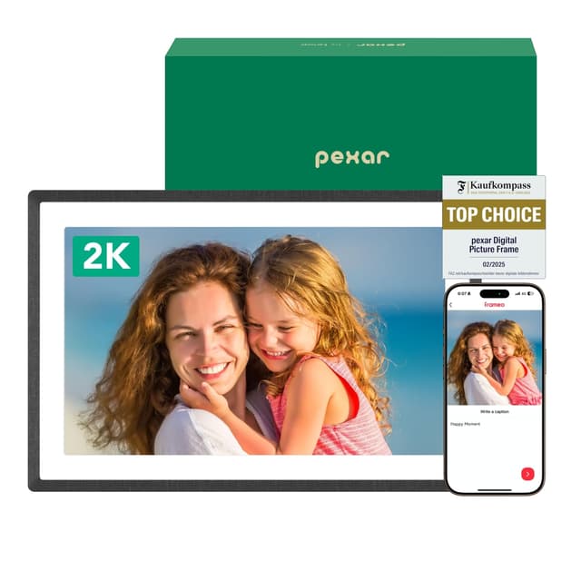 🎁 Pexar by Lexar 2K Digitaler Bilderrahmen - Perfektes Geschenk für geliebte Menschen! 🖼️