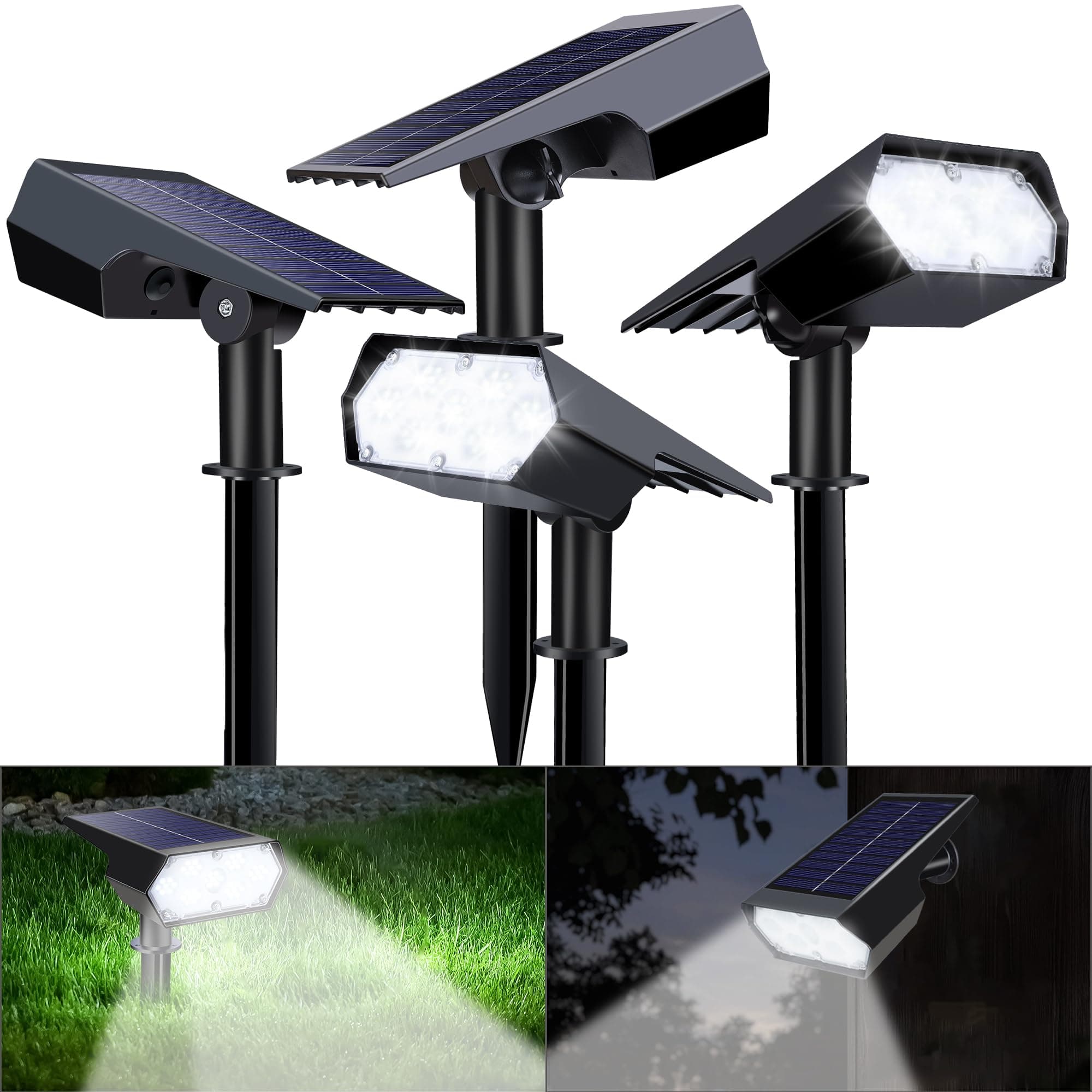 Angebot: Moxled 49 LED Solarlampen für Außen 🌞