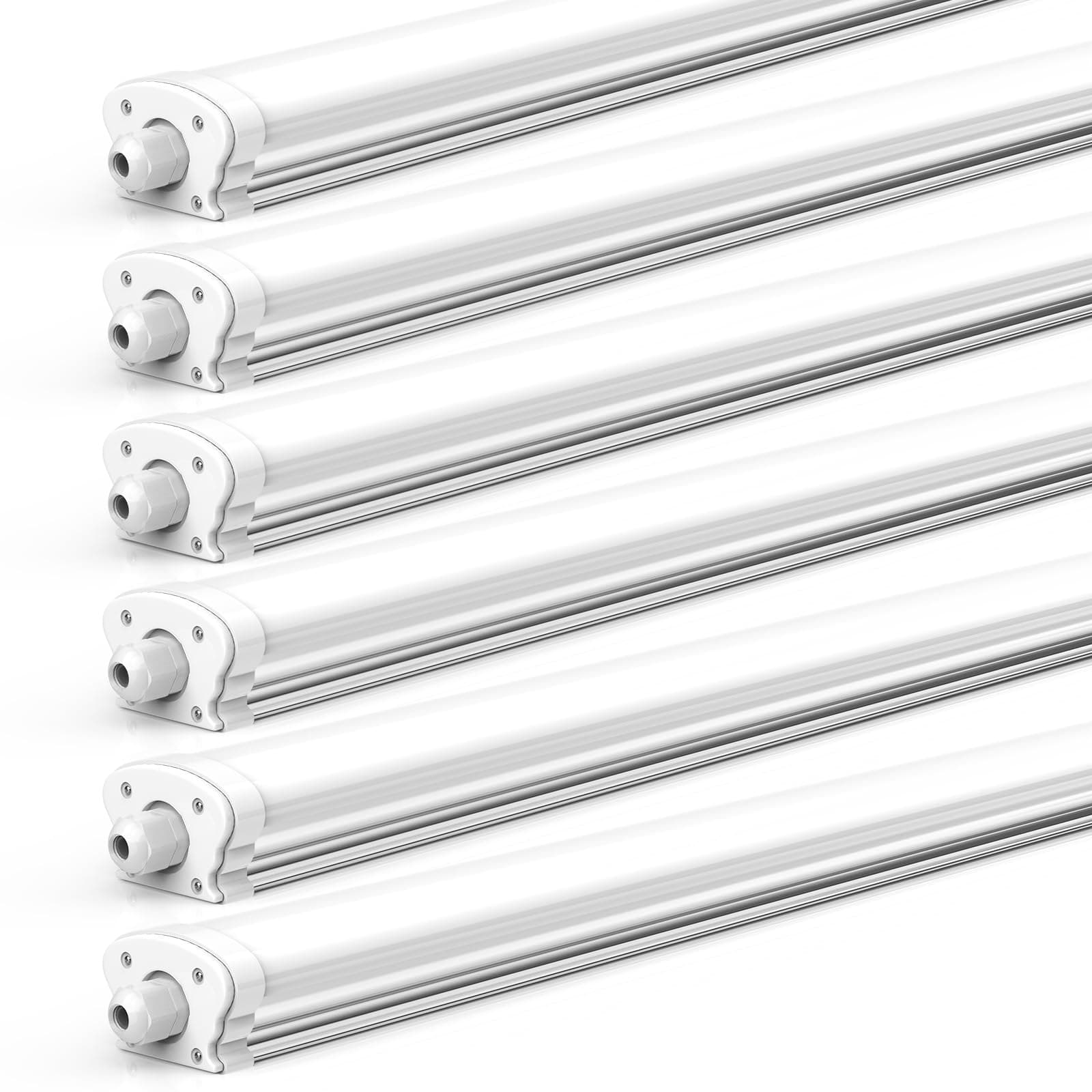 JESLED - 6er Set LED Feuchtraumleuchte 120cm IP65-30W 5200 Lumen ⭐️