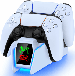 GAMSINGY PS5 Controller Ladestation mit coolem RGB Licht ⚡️🎮