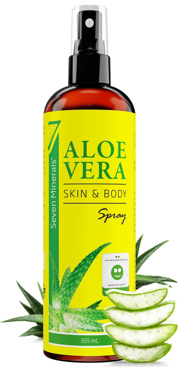 Aloe Vera Spray für Haut & Haar - 99% Bio, 355 ml - 100% Natürlich, Rein & Ohne Zusatzstoffe 🌿